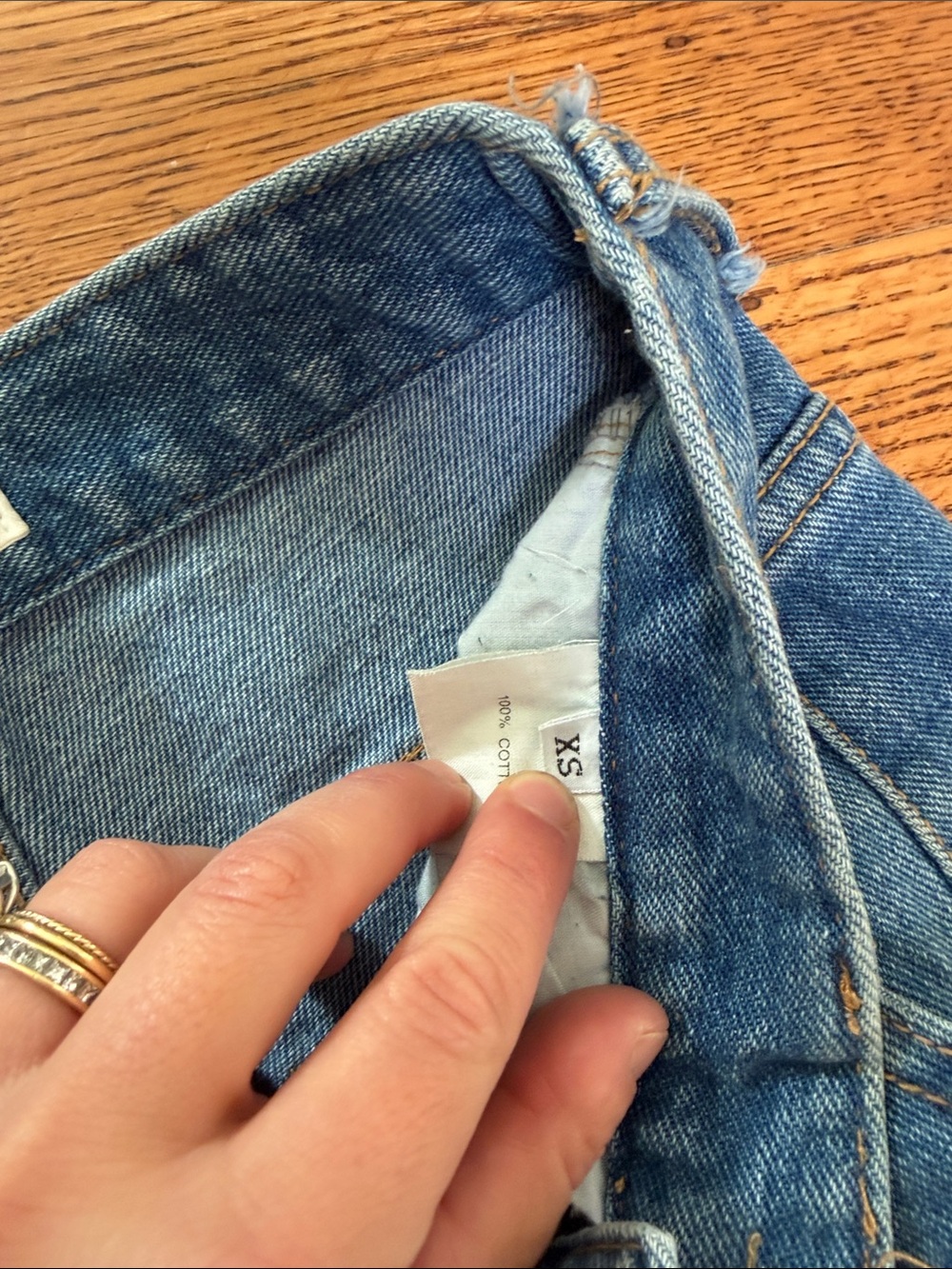 The Frankie Shop Blue Cargo Straight-Leg Jeans - Picture 3 of 4